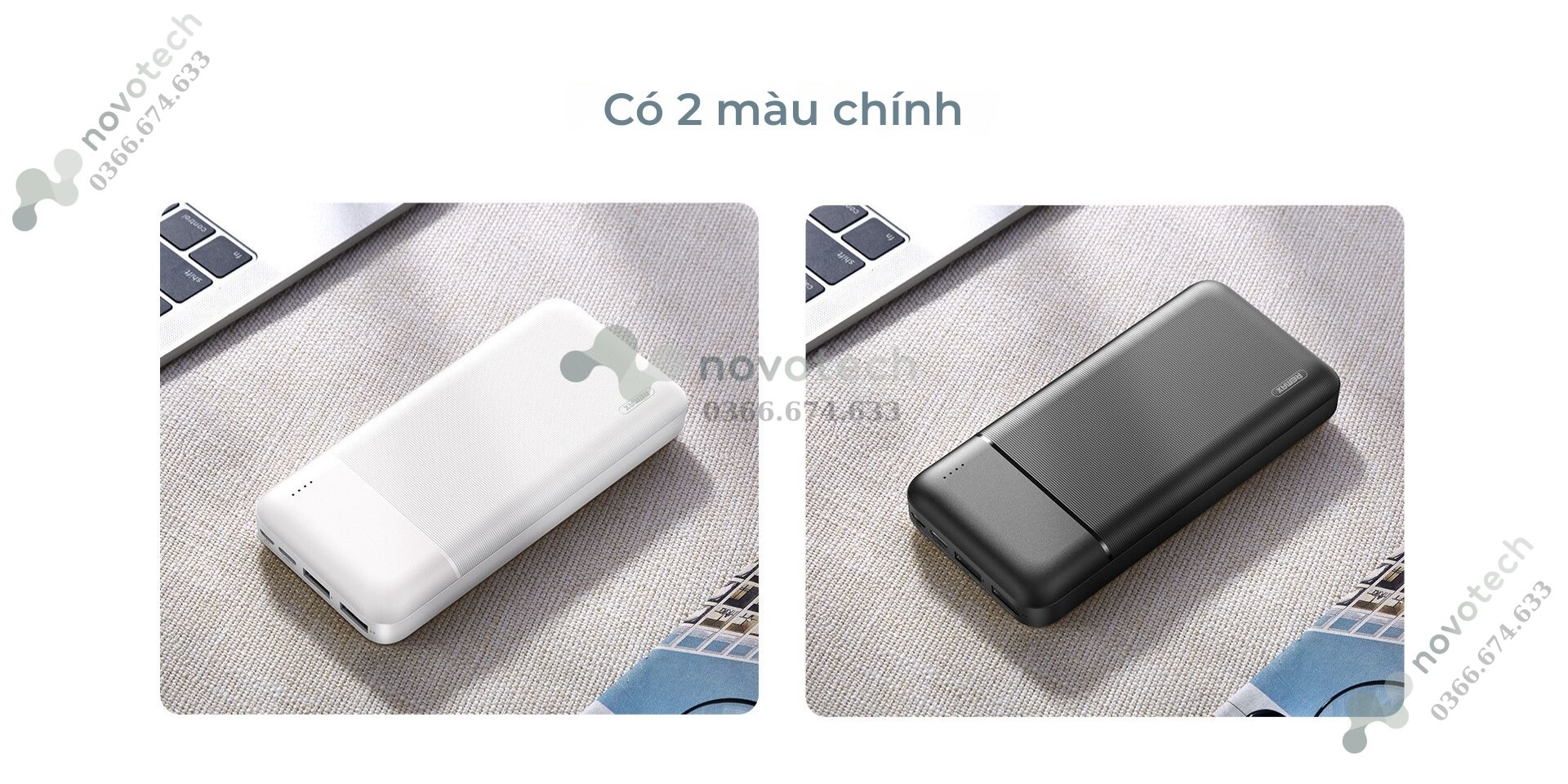 Có hai màu chính, đó là đen và trắng.